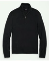 Brooks Brothers Big & Tall Fine Merino Wool Half-zip Sweater | Black | Size 1x Tall