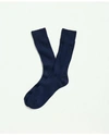 Brooks Brothers Cashmere Crew Socks In Dark Blue