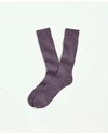 Brooks Brothers Cashmere Crew Socks | Lilac