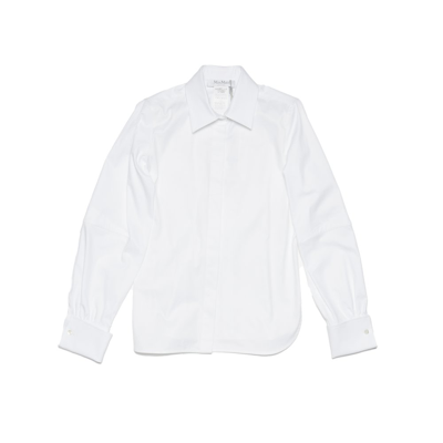 Max Mara Buttoned Long In White