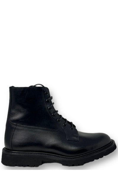 Tricker's Burford Plain Derby Boot Boots In Black
