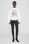 Anine Bing Ramona Sweatshirt Kate Moss In White In White