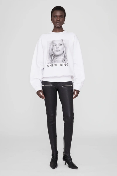 Anine Bing Ramona Sweatshirt Kate Moss In White
