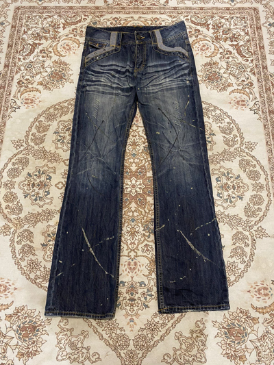 Pre-owned Archival Clothing X Vintage Japan Fashion Flare Jeans In Denim
