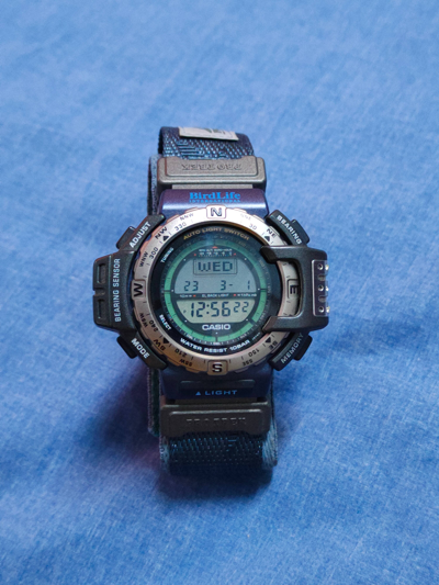 ​【U2】 PROTREK PRT-40 BirdLife フラミンゴ Pre-owned Casio X Vintage Casio Protrek Prt40 Birdlife Edition