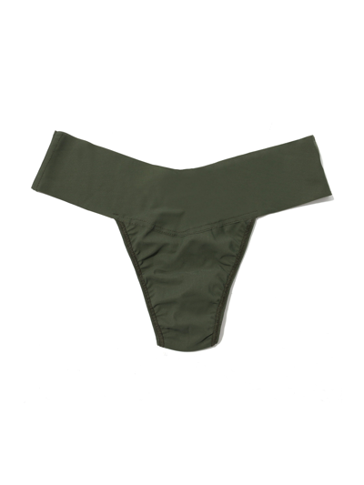 Hanky Panky Breathesoft™ Natural Rise Thong In Green