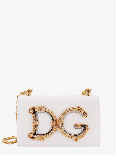 Dolce & Gabbana Woman Dg Girls Woman White Shoulder Bags