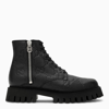 GUCCI GUCCI GG BLACK LEATHER ANKLE BOOT MEN