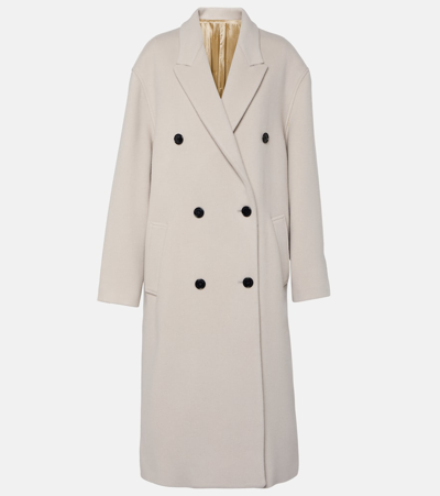 Isabel Marant Theodore Double-breasted Coat In Beige