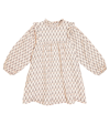 The New Society Naina Floral Cotton Dress In Beige