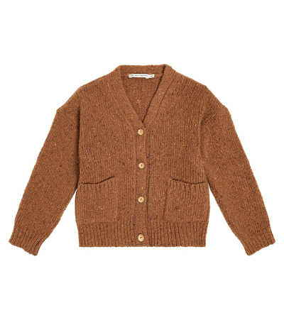 The New Society Kids' Tirso Wool-blend Jumper In Beige