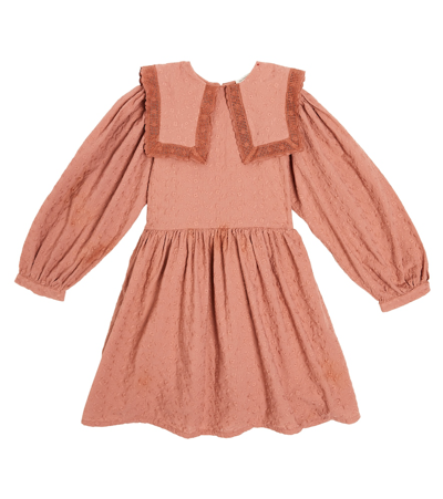 The New Society Kids' Antonia Ruffled Cotton Muslin Dress In Red