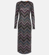 MISSONI ZIG ZAG SEQUINED MIDI DRESS