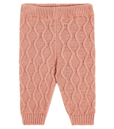 The New Society Baby Fantasy Wool-blend Sweatpants In Pink