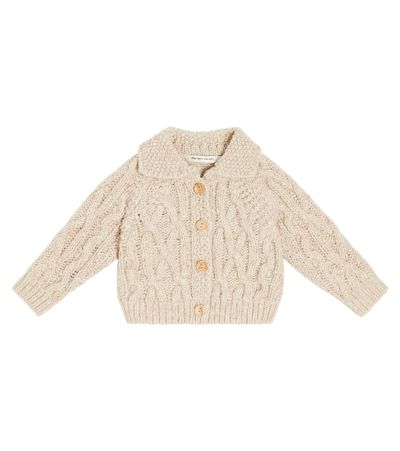 The New Society Babies' Tirso羊毛混纺开衫 In Beige