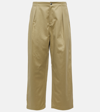BURBERRY COTTON STRAIGHT trousers