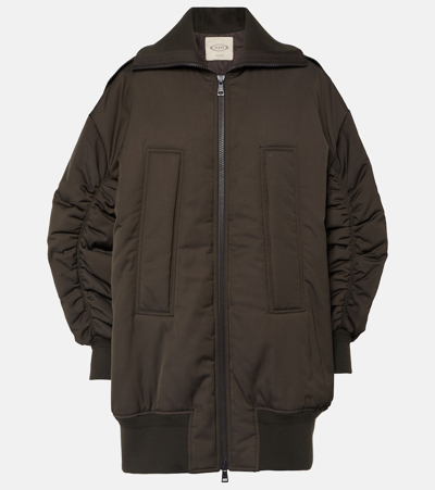 Tod's Oversized Bomber Jacket In Brown