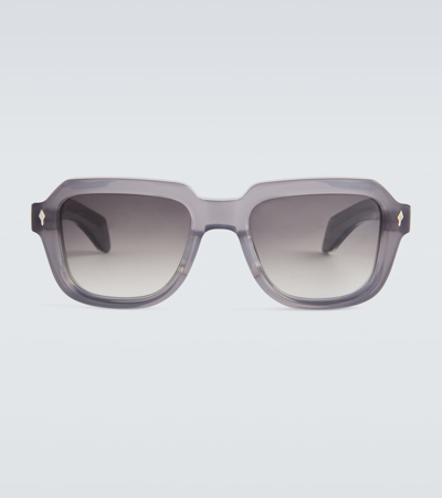 Jacques Marie Mage Taos Square Sunglasses In Grey