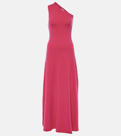 Extreme Cashmere N°301 Swan Cashmere-blend Maxi Dress In Pink