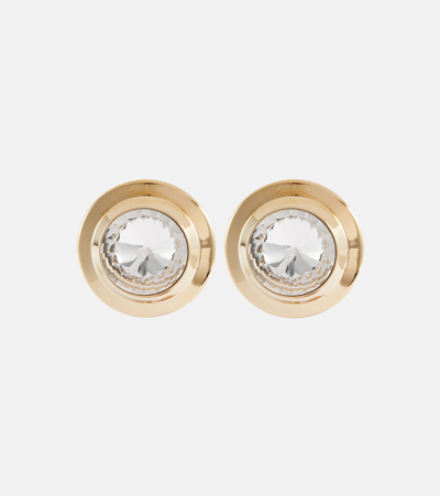 Miu Miu Ohrringe Mit Kristallen In Gold