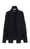 FAVORITE DAUGHTER THE JAMIE SCARF-DETAILED WOOL-CASHMERE jumper