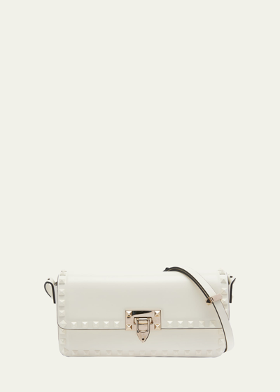 VALENTINO GARAVANI ROCKSTUD FLAP LEATHER SHOULDER BAG