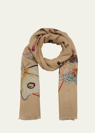 Janavi India Cocoon Wool-silk Scarf In Lt Natural