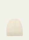 Inverni Knit Cashmere Beanie In 1001 White