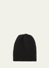 Inverni Knit Cashmere Beanie In 9000 Black