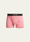 Tom Ford Logo-trim Boxer Briefs In Nude 6