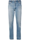 RE/DONE ripped detail tapered jeans,1003HRR412174644
