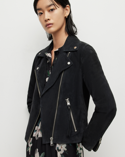 Allsaints Dalby Suede Biker Jacket