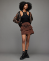 Allsaints Andy Tiered Denim Skirt