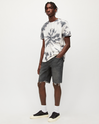 Allsaints Switch Denim Shorts In Black
