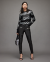 Allsaints Suri Leather Biker Jeans