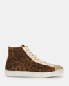 Allsaints Tundy Bolt High Top Sneaker In Tan Brown