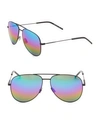 SAINT LAURENT Classic 11 Rainbow 59MM Aviator Sunglasses