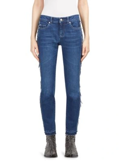 Alexander Mcqueen High-rise Skinny-fit Jeans In Blue