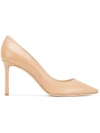 JIMMY CHOO JIMMY CHOO ROMY PUMPS - NEUTRALS,ROMY85KID12157330