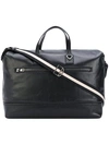 BALLY striped handle holdall,CALFLEATHER100%