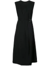 Y'S Y'S FLARED KNITTED DRESS - BLACK,YQD0210012167024