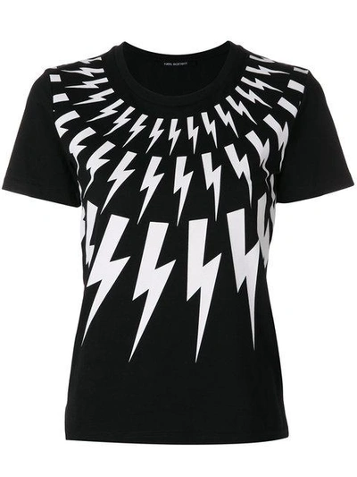 NEIL BARRETT LIGHTNING BOLT T-SHIRT,PNJT19OF557S12163980