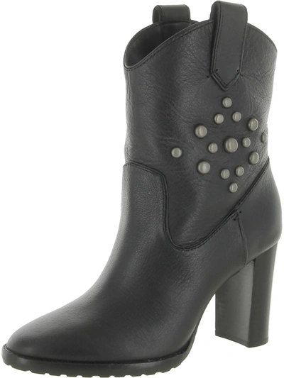 Lauren Ralph Lauren Micah Womens Leather Studded Ankle Boots In Multi