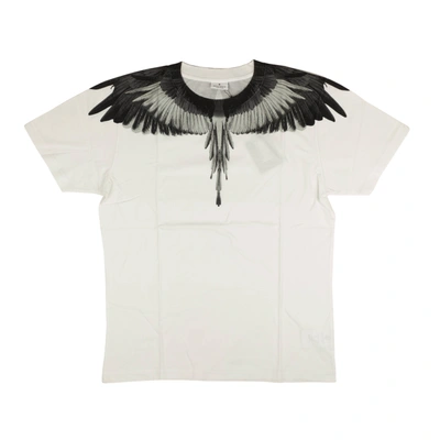 Marcelo Burlon County Of Milan White Short Sleeve Grey Wings T-shirt