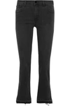 J BRAND SELENA CROPPED MID-RISE FLARED JEANS