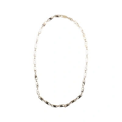 Ambush Silver Metal Sling Snap Necklace