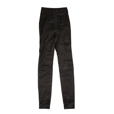 Off-white Black High Waisted Leather Pants