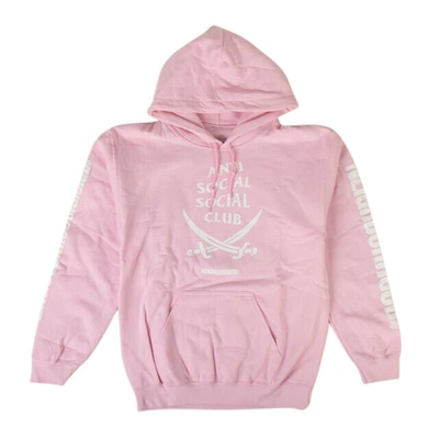 Anti Social Social Club Men's  X Neighborhood 6ix Hoodie Sweatshirt - Pink