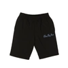 Blue Sky Inn Black Logo-embroidered Cotton Shorts In Black