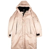 MARCELO BURLON COUNTY OF MILAN DUST PINK 'UNLIMITED RIDES' PARKA COAT